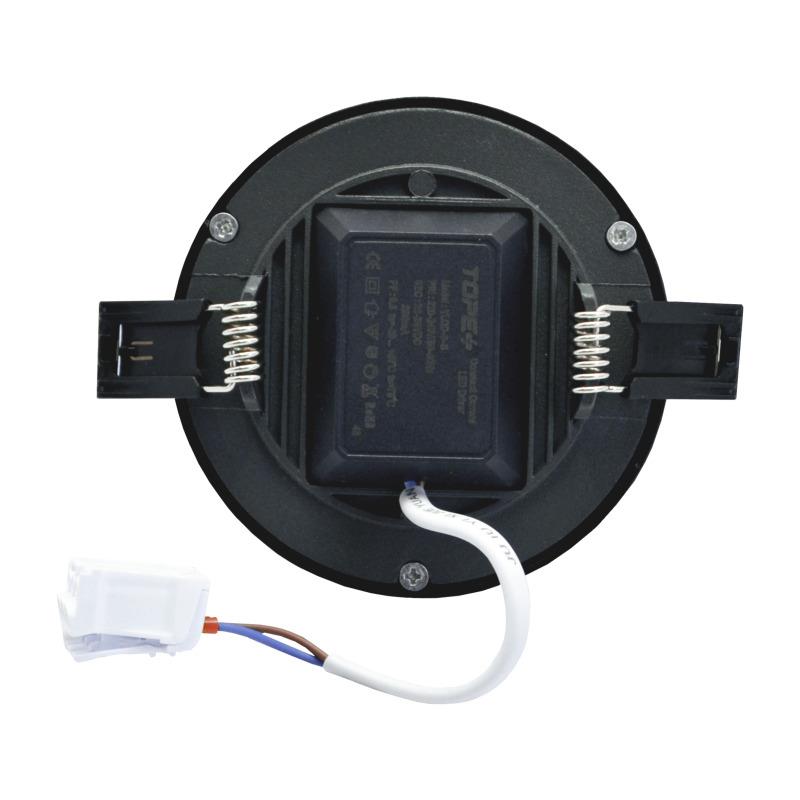 Oprawa wpuszczana Tope Split, 8W, 3000°K, LED, czarna