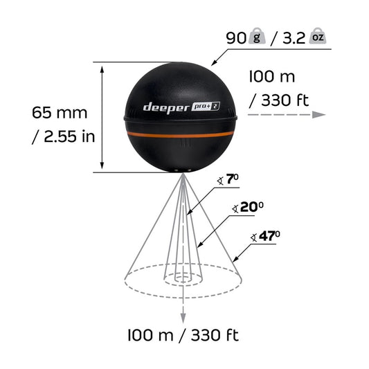 Sensorius žuvų paieškos Deeper PRO+ 2