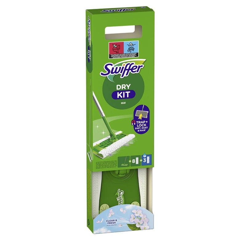 Swiffer Sweeper Kit, suchy 8 szt. + mokry 3 szt.