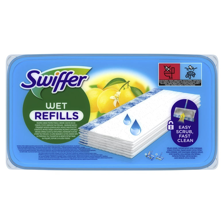 Swiffer Sweeper Moist Grindų Šluostės, 10 vnt