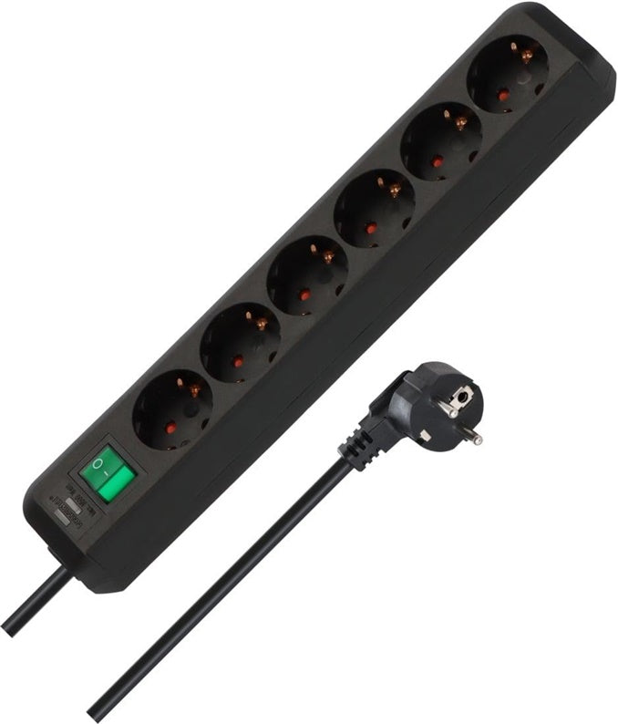 Przedłużacz domowy BRENNENSTUHL ECO-LINE, 6 gniazd, 3 m