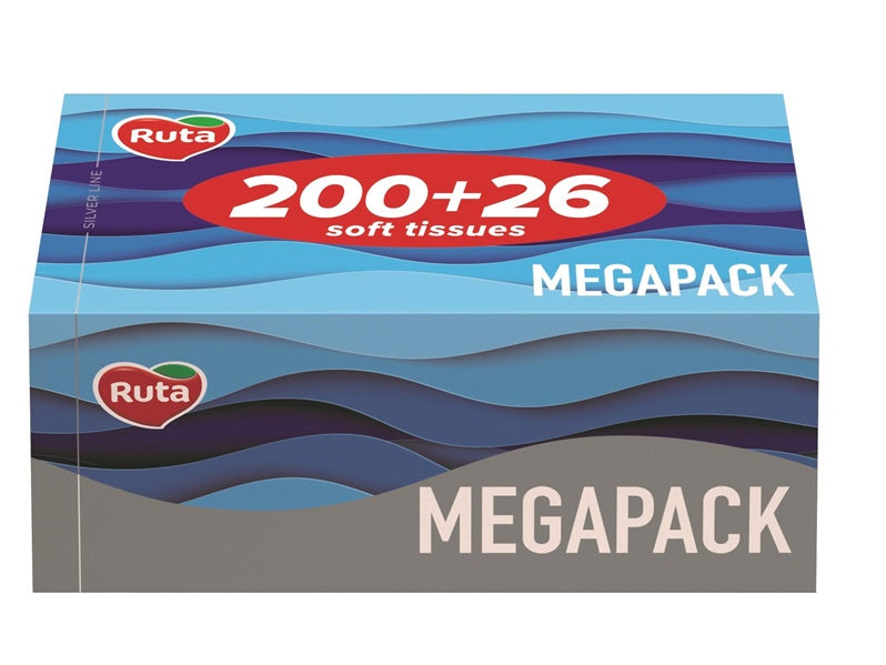 Kosmetinės servetėlės RUTA MEGAPACK, 2 sl., 226 vnt.