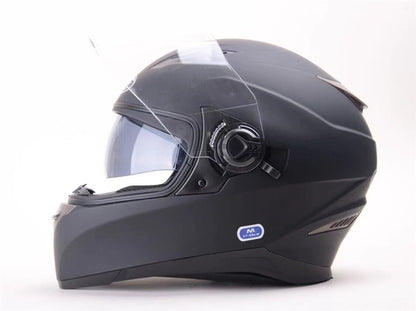 Kask motocyklowy HD-09B, rozmiar L, czarny