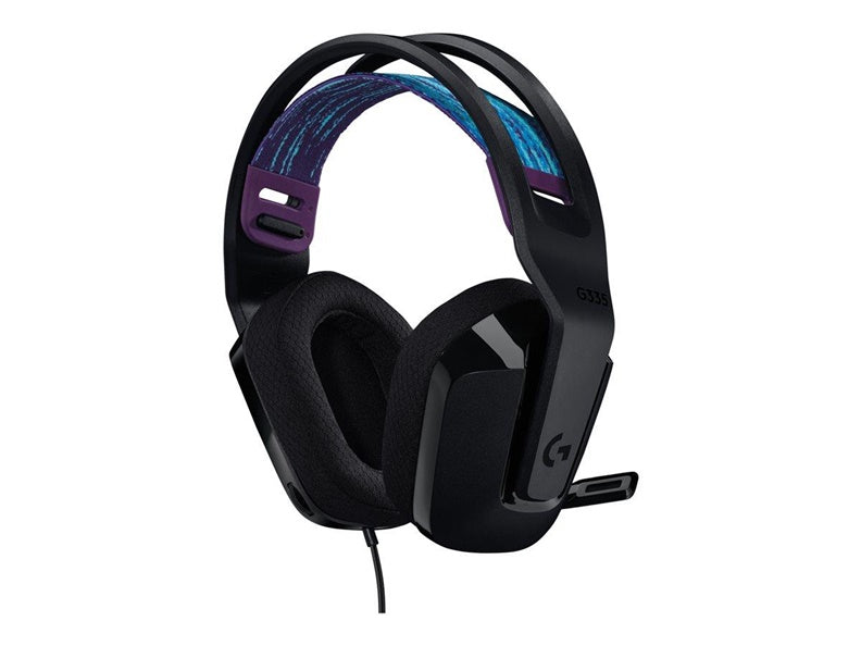 Laidinės žaidimų ausinės Logitech G335 Black, juodos
