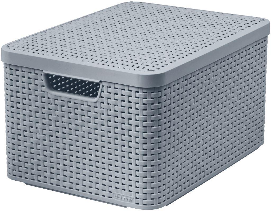 Daiktadėžė CURVER STYLE, 30 l, pilka, 44×33×24 cm
