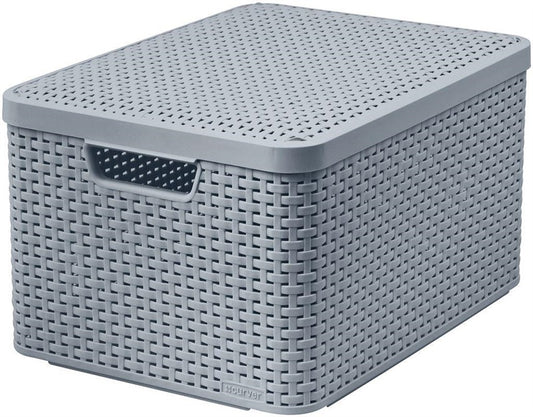 Pudełko CURVER STYLE, 30 l, szare, 44×33×24 cm