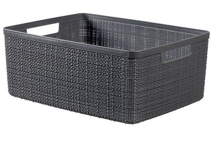 Pojemnik CURVER JUTE, 12 l, szary, 36×28×15 cm
