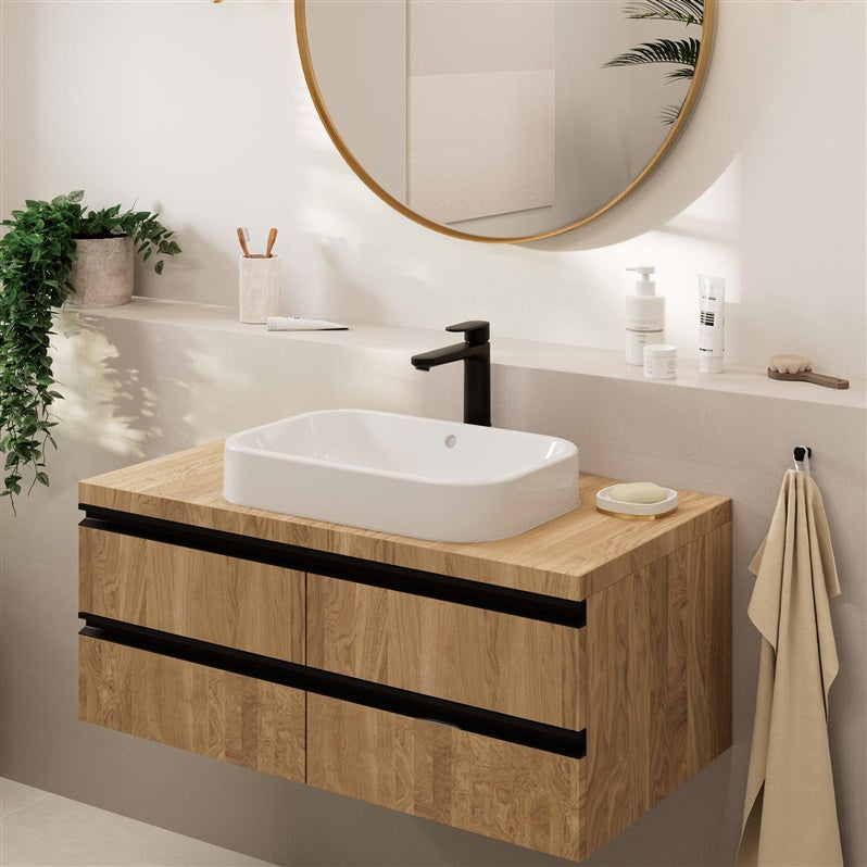 Bateria umywalkowa Hansgrohe Vernis Blend 71552670, czarna