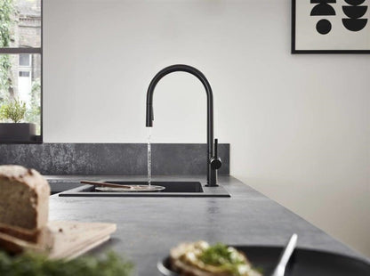 Virtuvinis maišytuvas Hansgrohe Talis M54 72800670, juodas