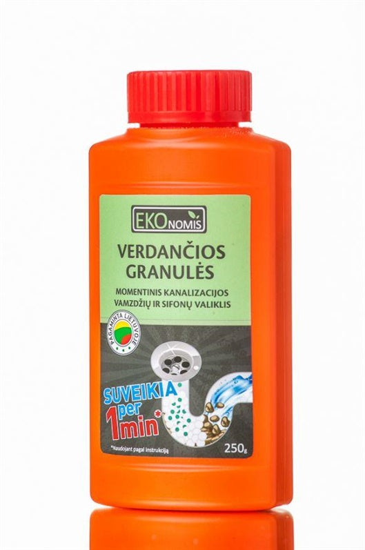Ekonomiczny środek do czyszczenia syfonów i kanalizacji WRZĄCE GRANULKI®, 250 g