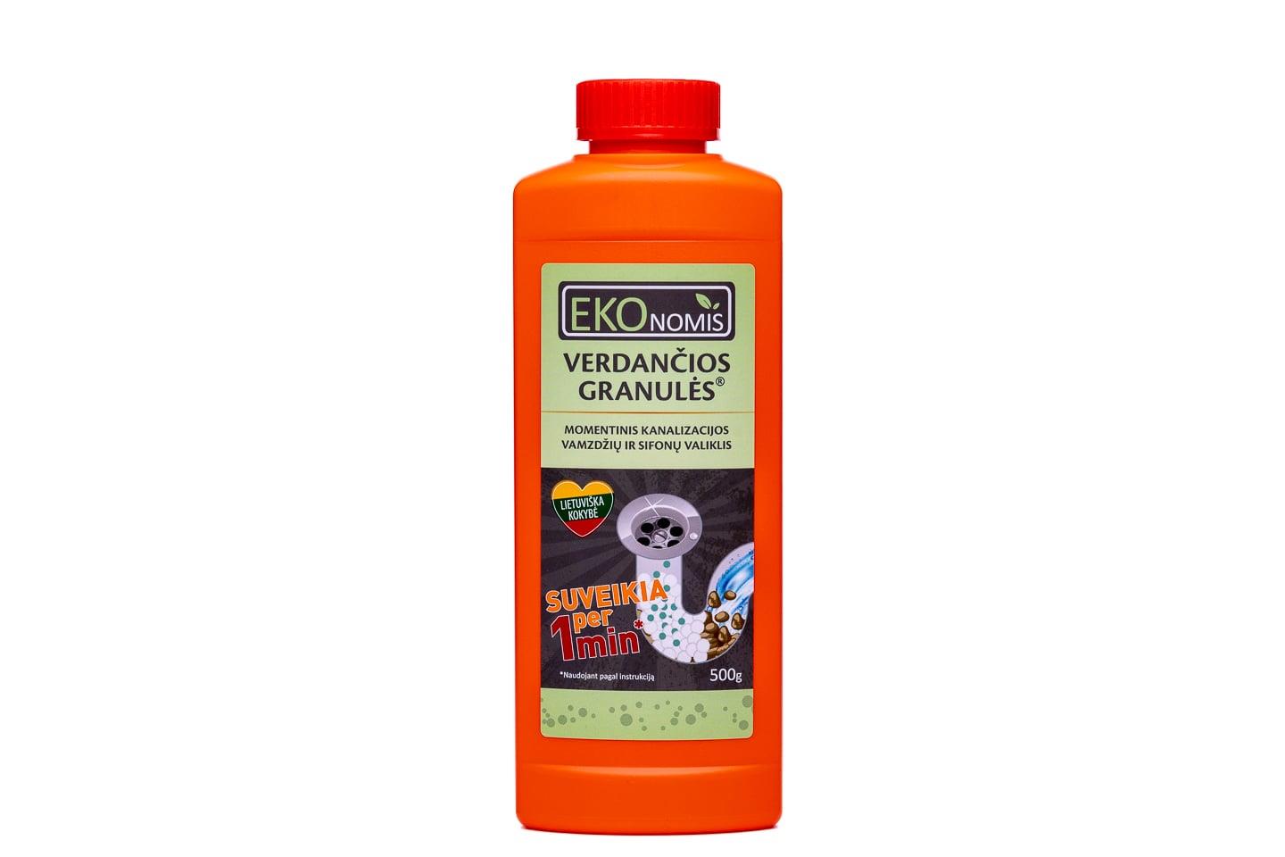 Sifonų ir kanaliza valik Ekonomis VERDANČIOS GRANULĖS ®,500g