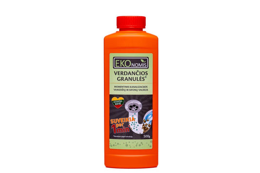 Sifonų ir kanaliza valik Ekonomis VERDANČIOS GRANULĖS ®,500g