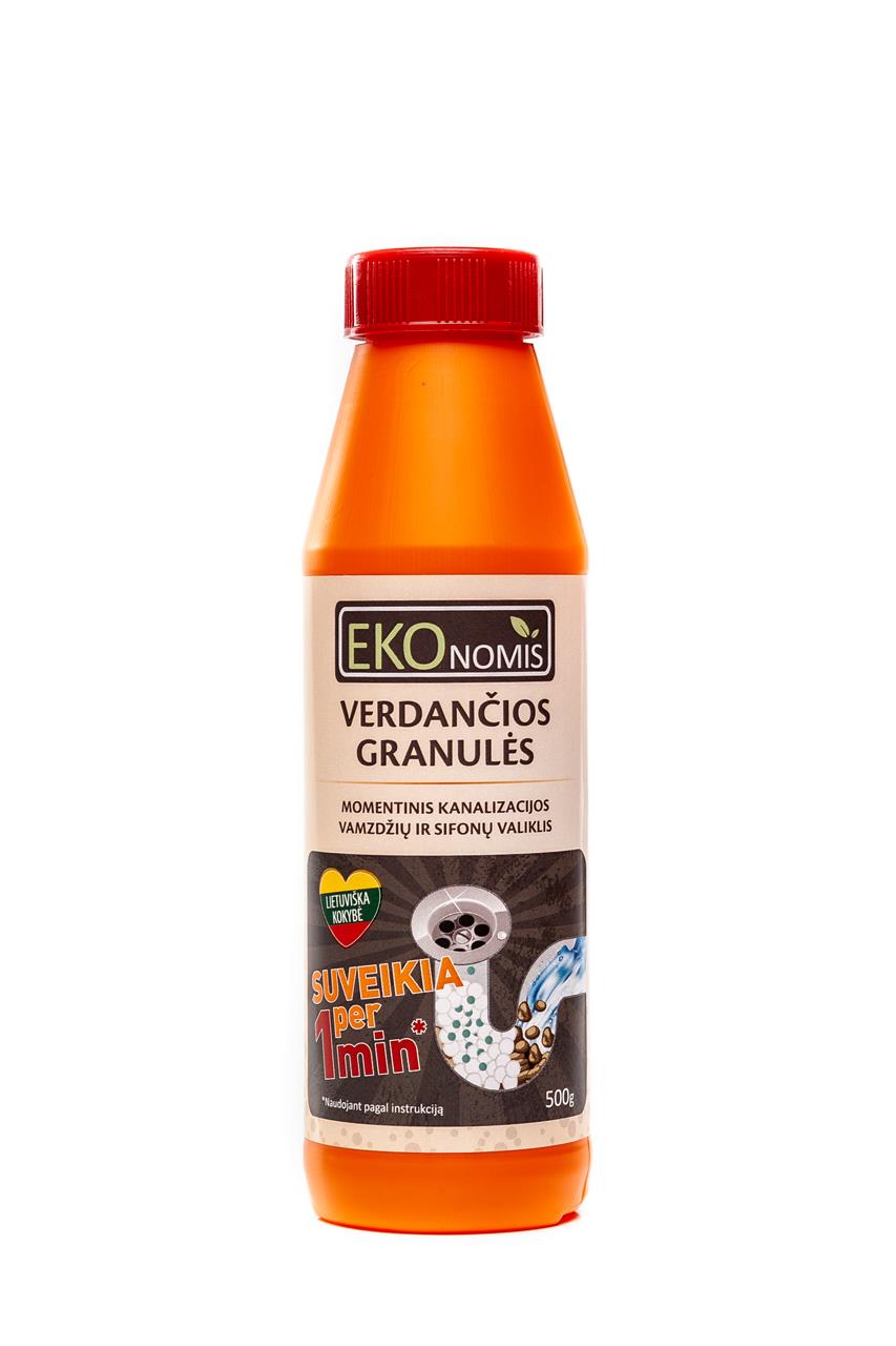 Sifonų ir kanaliza valik Ekonomis VERDANČIOS GRANULĖS®,500g