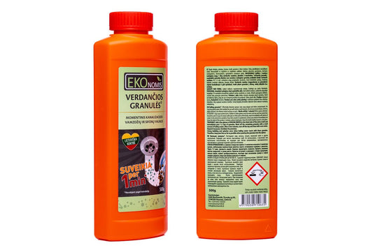 Sifonų ir kanaliza valik Ekonomis VERDANČIOS GRANULĖS ®,500g