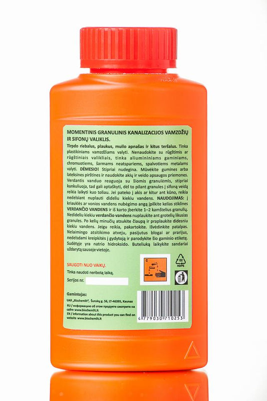 Sifonų ir kanaliza valik Ekonomis VERDANČIOS GRANULĖS®,500g