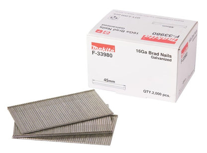 Vinys Dailylentėms Makita 16GA F-33980, 45 mm x 1.6 mm
