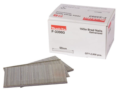 Vinys Dailylentėms Makita 16GA F-33993, 50 mm x 1.6 mm