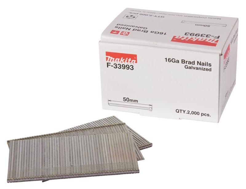 Vinys Dailylentėms Makita 16GA F-33993, 50 mm x 1.6 mm