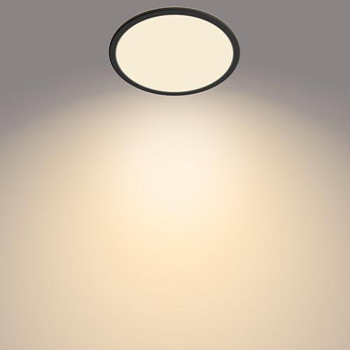 Šviestuvas Philips Superslim, 15W, 2700°K, juodas