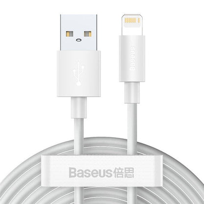 Adapteris BASEUS USB Type A M, Lightning M, 1.5m, baltas