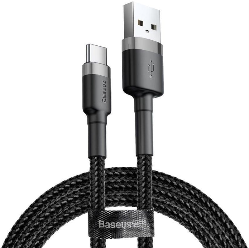 Laidas BASEUS USB TypeA M, USB TypeC M, 1m juodas CATKLF-BG1