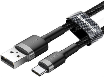 Laidas BASEUS USB TypeA M, USB TypeC M, 1m juodas CATKLF-BG1