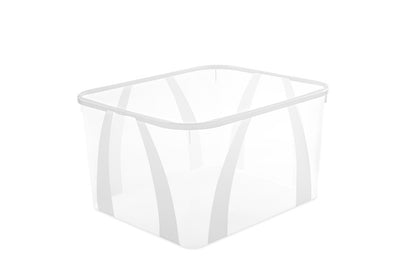 Pudełko z pokrywką ROTHO LONA, 25 l, przezroczyste