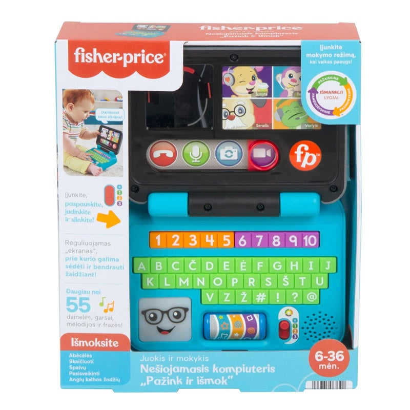 Interaktyvus žaislas Fisher Price "Pažink ir išmok" HHH04