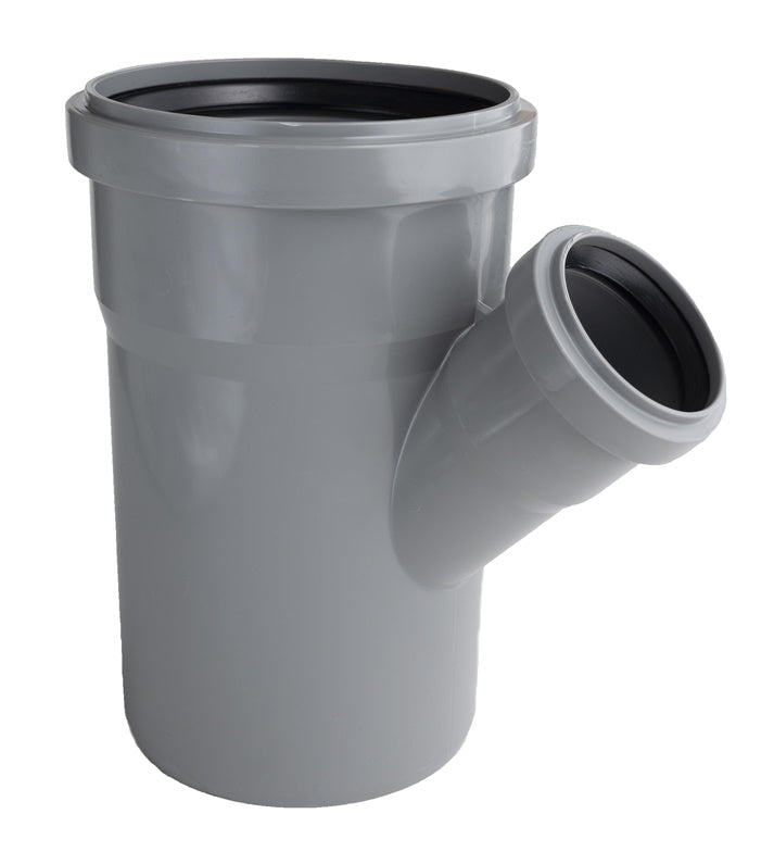 Vidaus kanalizacijos trišakis HTplus, Ø 110 / 75 mm, 45°