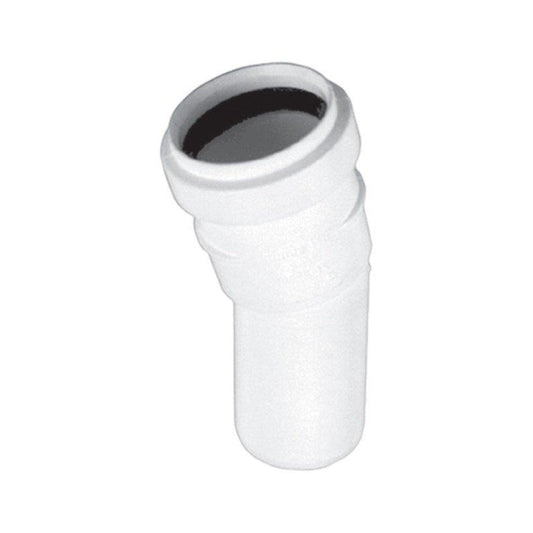 Vidaus kanalizacijos alkūnė HTplus, Ø 32mm, 15°, balta