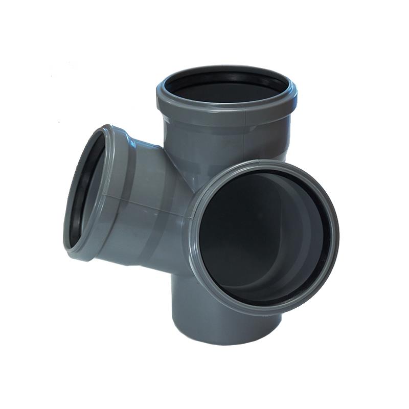 Vidaus kanalizacijos keturšakis HTplus, Ø110/110/110 mm,67°