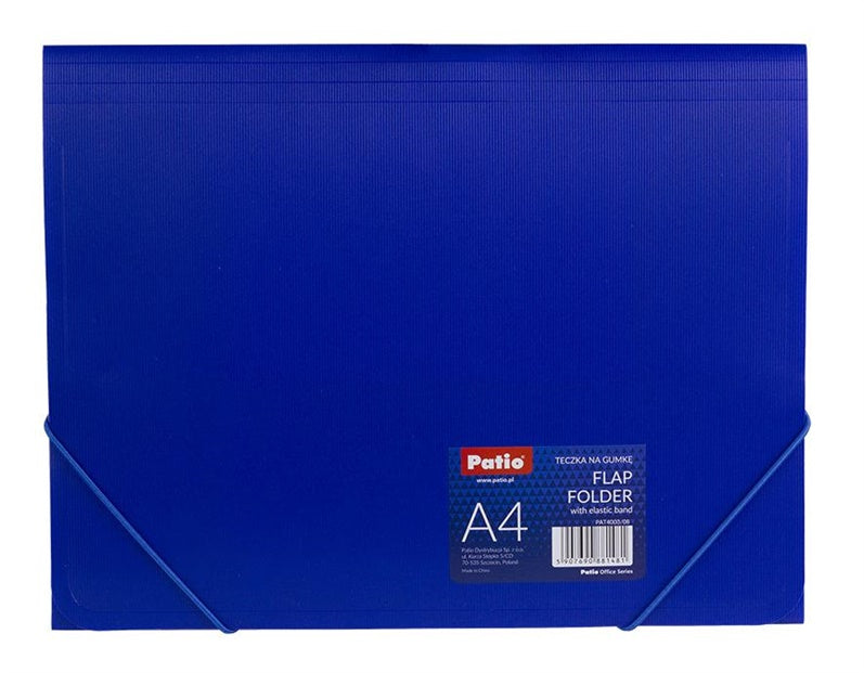 Teczka z gumką Colorino PAT4003, A4, niebieska