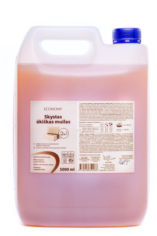 Skystas ūkiškas muilas Economy, 5L