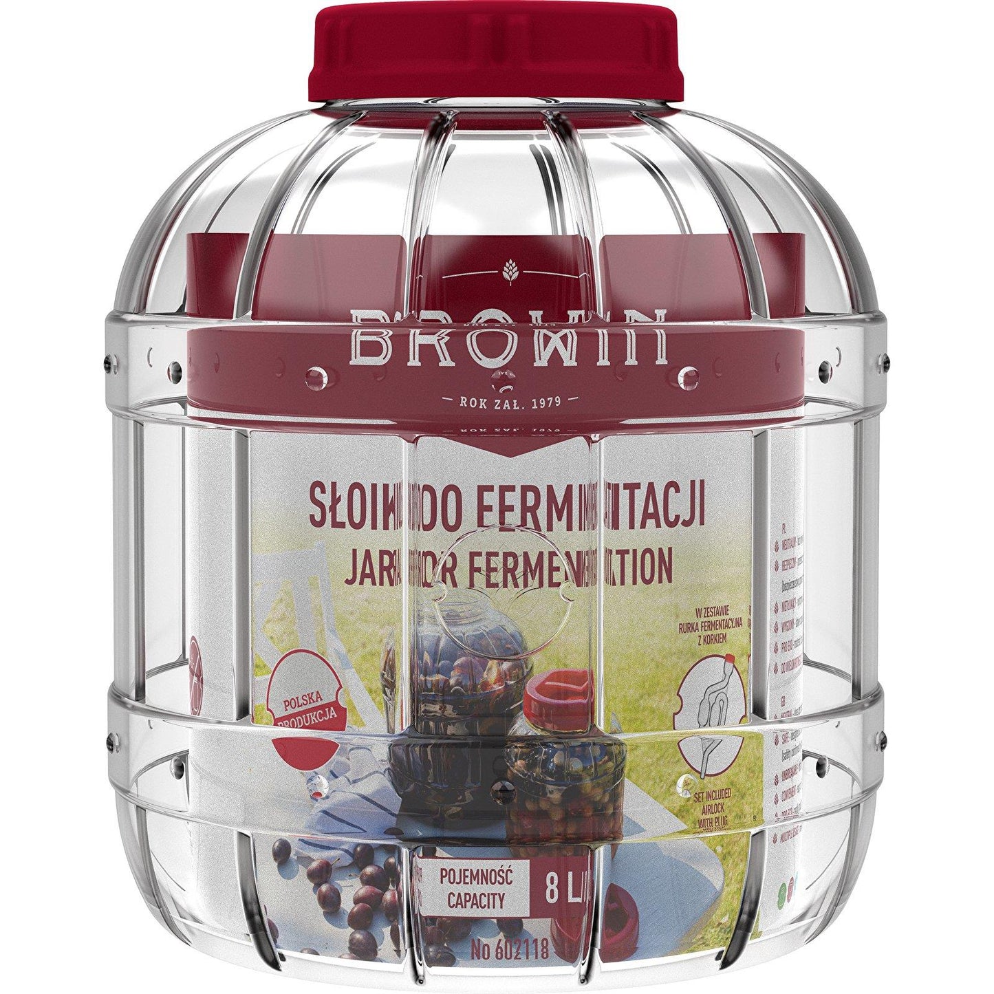 Plastikinė fermentacijos talpykla BROWIN 602118, 8 l