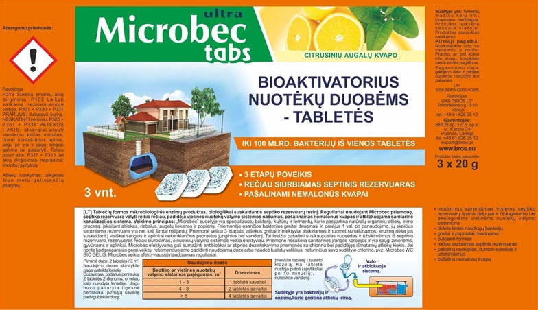 Bioaktywator do szamb tabletki, 3szt.