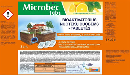 Bioaktywator do szamb tabletki, 3szt.