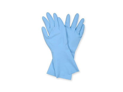 Rękawiczki lateksowe Spontex Optimal, M, niebieskie, 1 para
