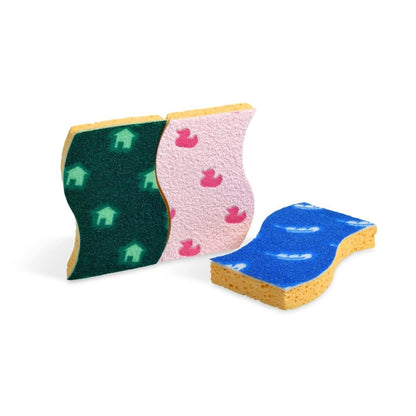 Zestaw gąbek Spontex Sweet Home, 3 szt.