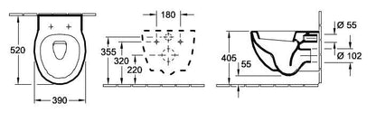 PAKAB UNITAZ VILLEROY BOCH TUBE 56351001