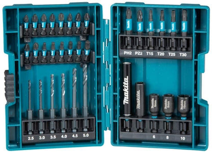 Antgalių rinkinys Makita B-66896, 33 vnt.