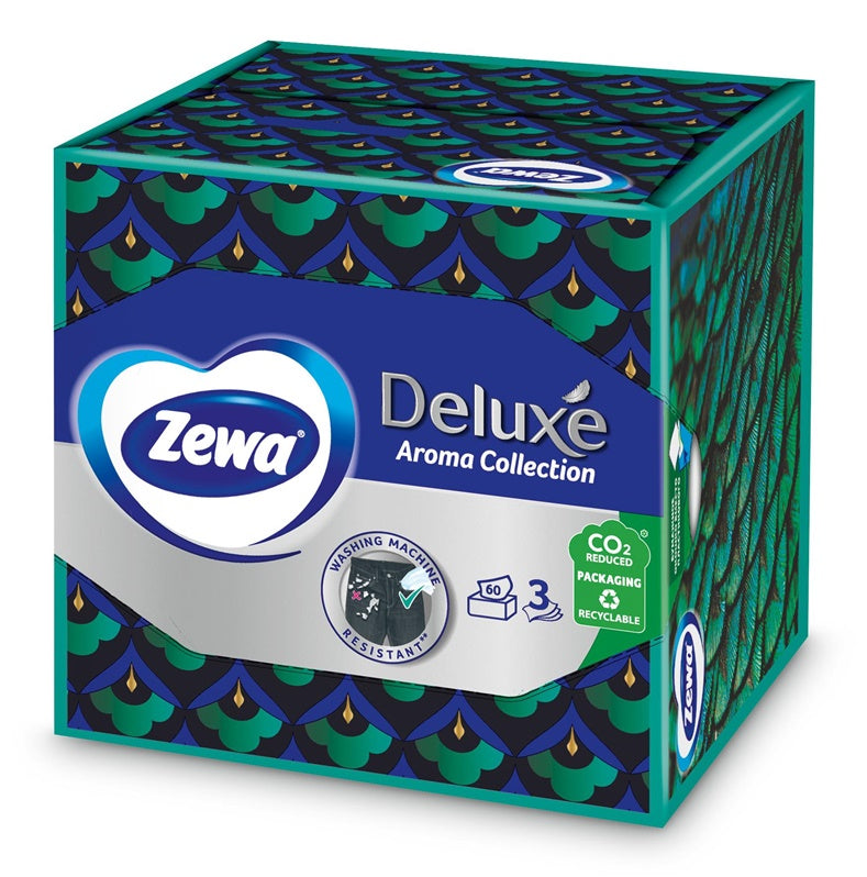 Vienkartinės servetėlės ZEWA DELUXE AROMA, 3 sl., 60 vnt.