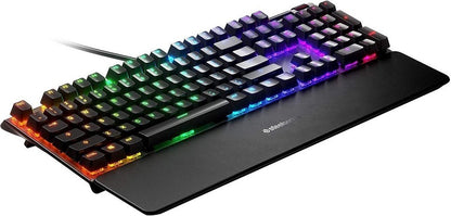Klaviatūra Steelseries Apex 5 Hybrid Blue, anglų (US), juoda