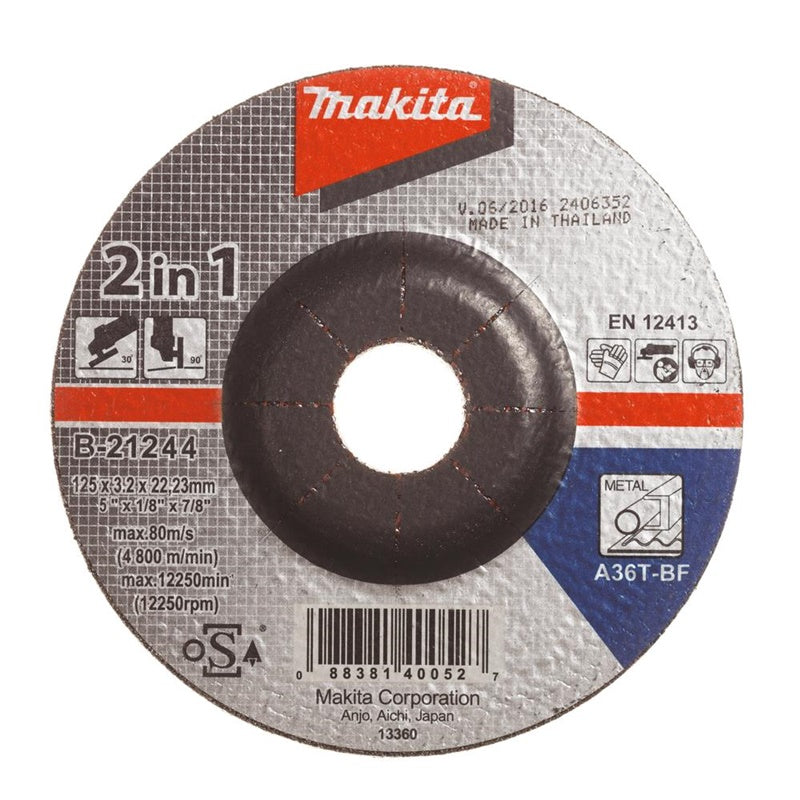 Pjovimo/Šlifavimo diskas Makita 125x3,2 mm