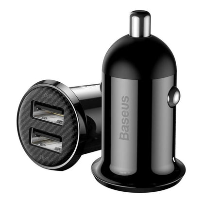 Įkroviklis Baseus Grain Pro CCALLP-01, 2 x USB, juoda