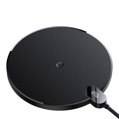 Ładowarka Baseus Digital LED Wireless, czarna
