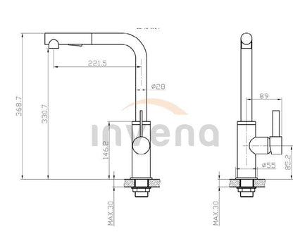 Bateria kuchenna Invena Preto BZ-48-W04-L, czarna
