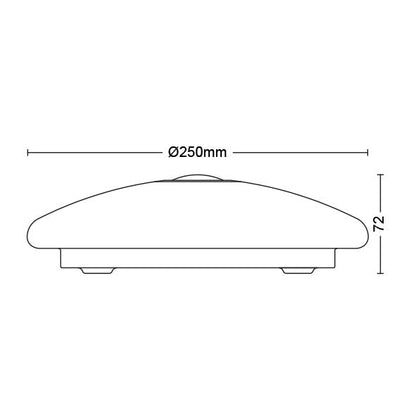 Lampa Philips Mauve, plafon, Ø25cm, 6 W, LED