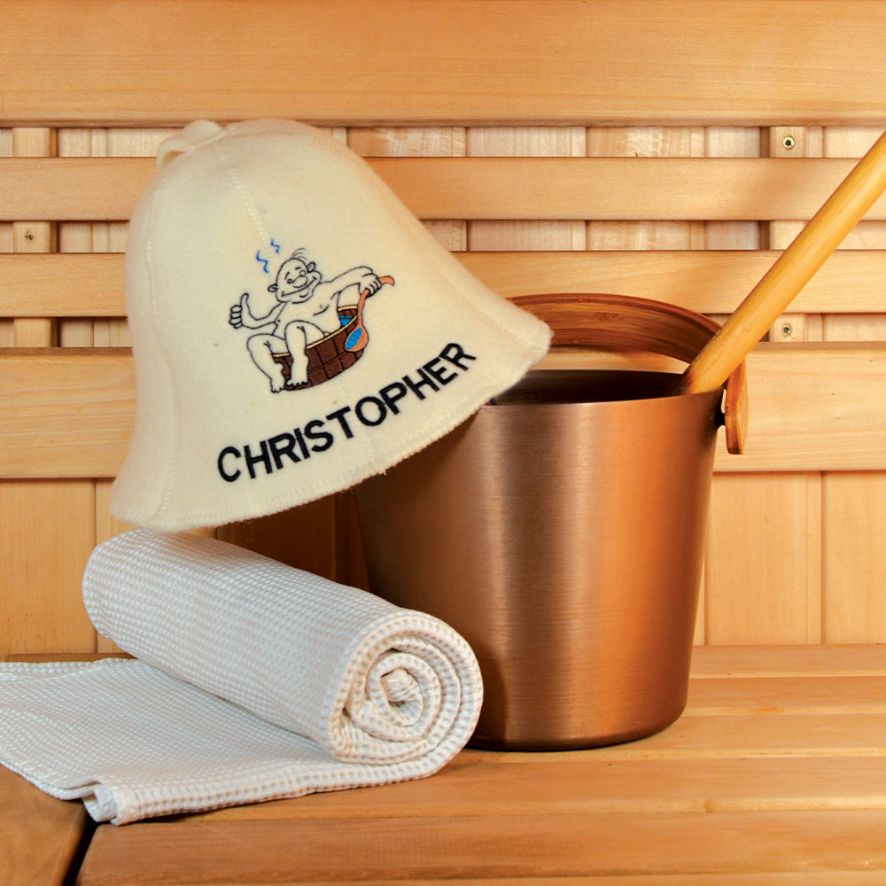Personalized sauna hat
