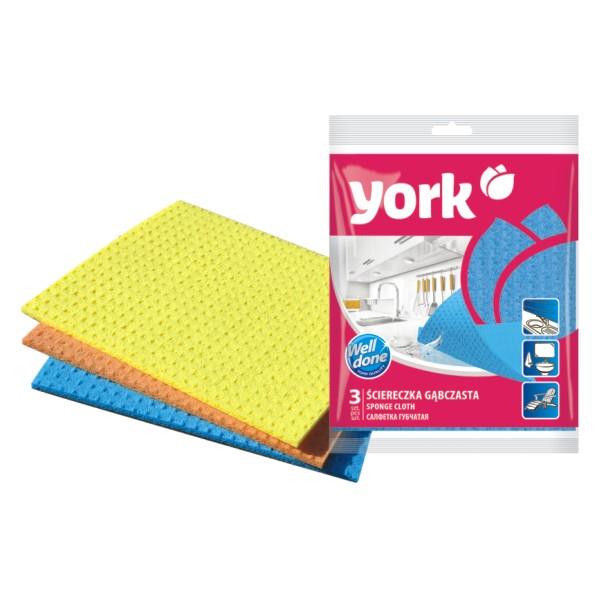 Komplet wilgotnych ściereczek York, 3 szt., 17,5 x 15,5 cm