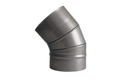 Kaminų alkūnė WADEX 115, D150 mm 45°